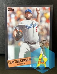 2020 Topps 1985 Topps All-Stars Black 156/299 Clayton Kershaw #85AS-49 Dodgers